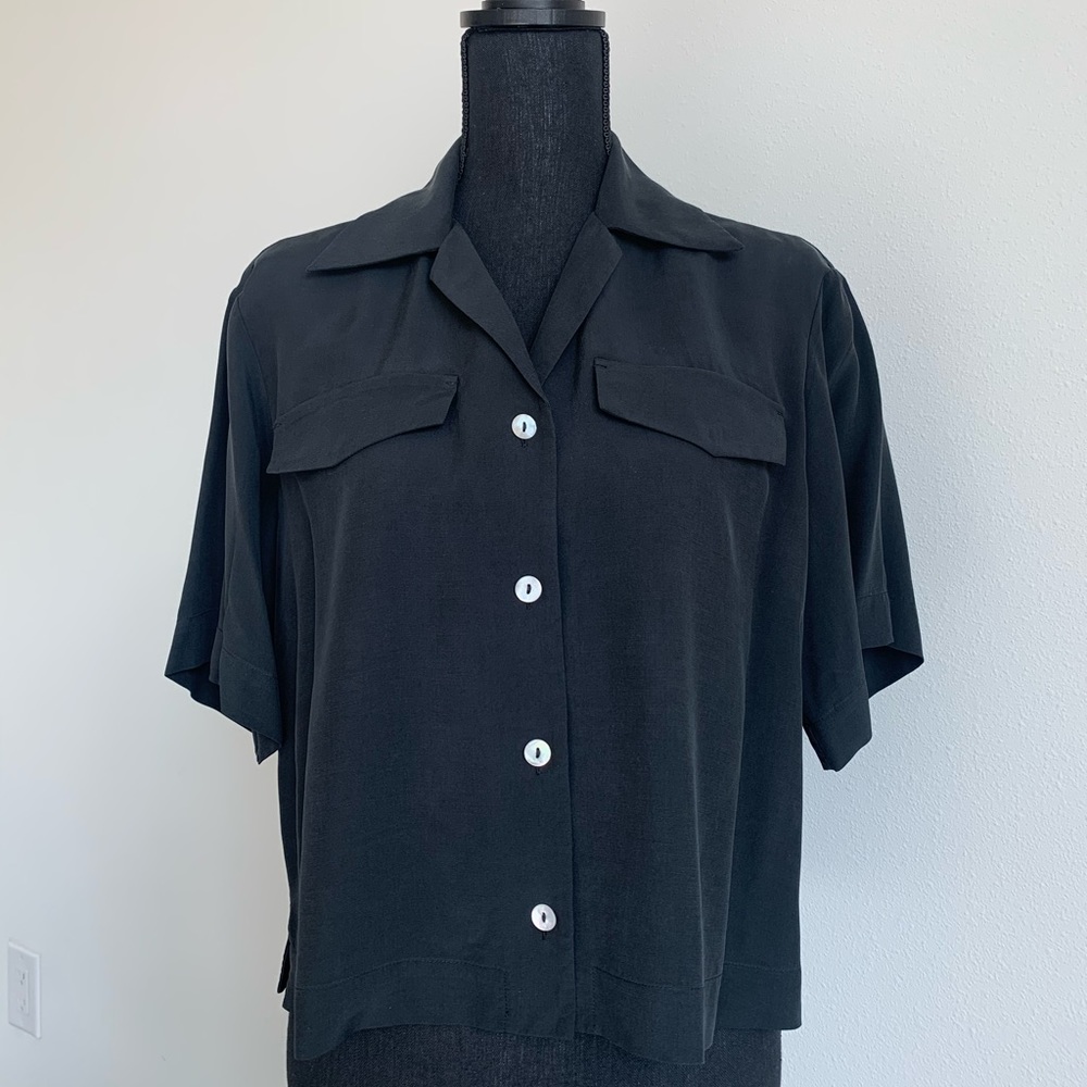 Viscose modal button up shirt & Other Stories